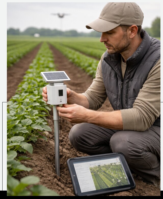 IoT мониторинг сельскохозяйственных полей и контроля в Югорске